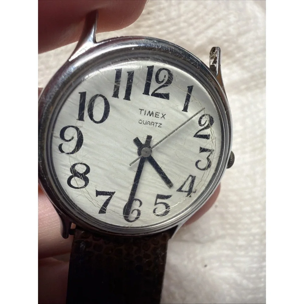 Vintage TIMEX Mercury Easy Reader Taiwan Men's 34mm Watch Movement PARTS REPAIR